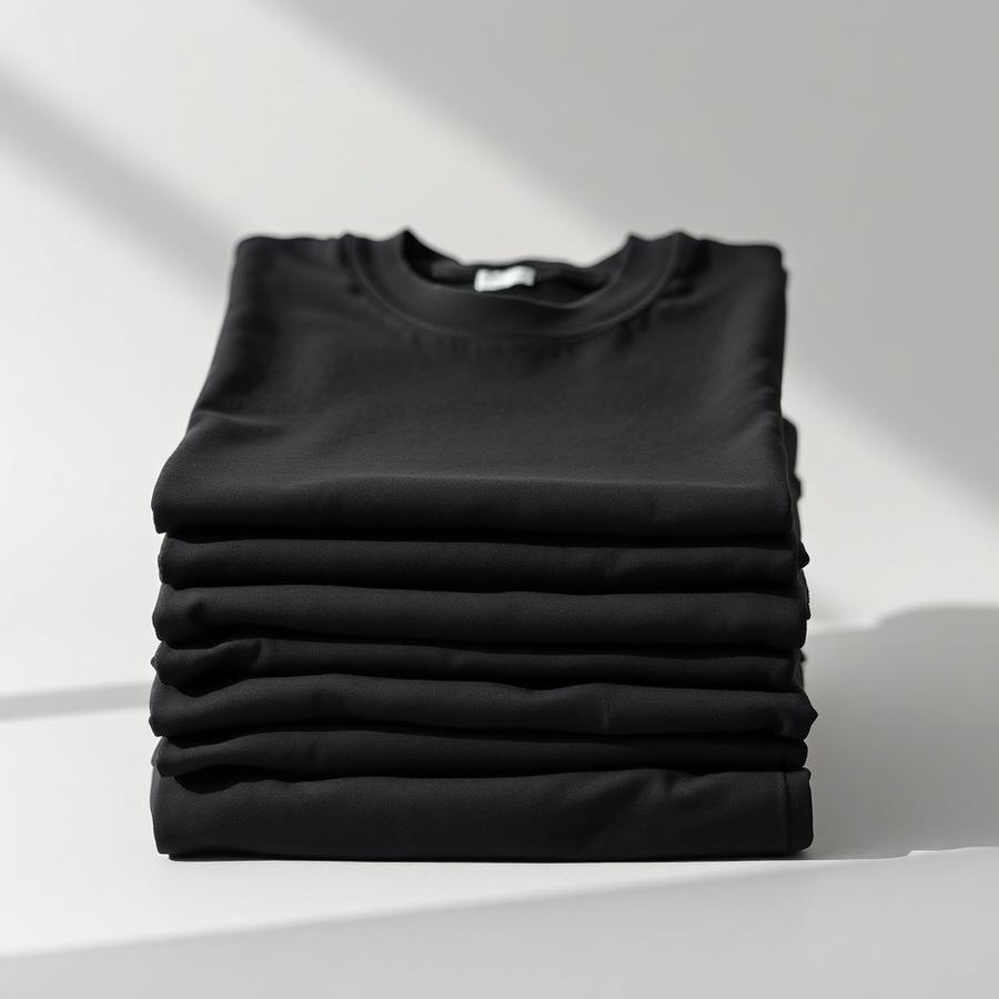 Black Printed Tees